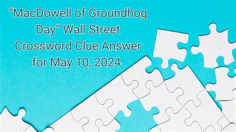 the groundhog in the film crossword clue